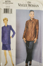 Load image into Gallery viewer, Vintage Vogue Woman Pattern 9775, UNCUT, UNUSED Misses Jacket, Pants, and Skirt, Size 6-8-10
