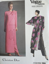 Load image into Gallery viewer, Vintage Vogue Pattern 1634, UNCUT, Paris Original Christian Dior, Misses Dress, Size 8
